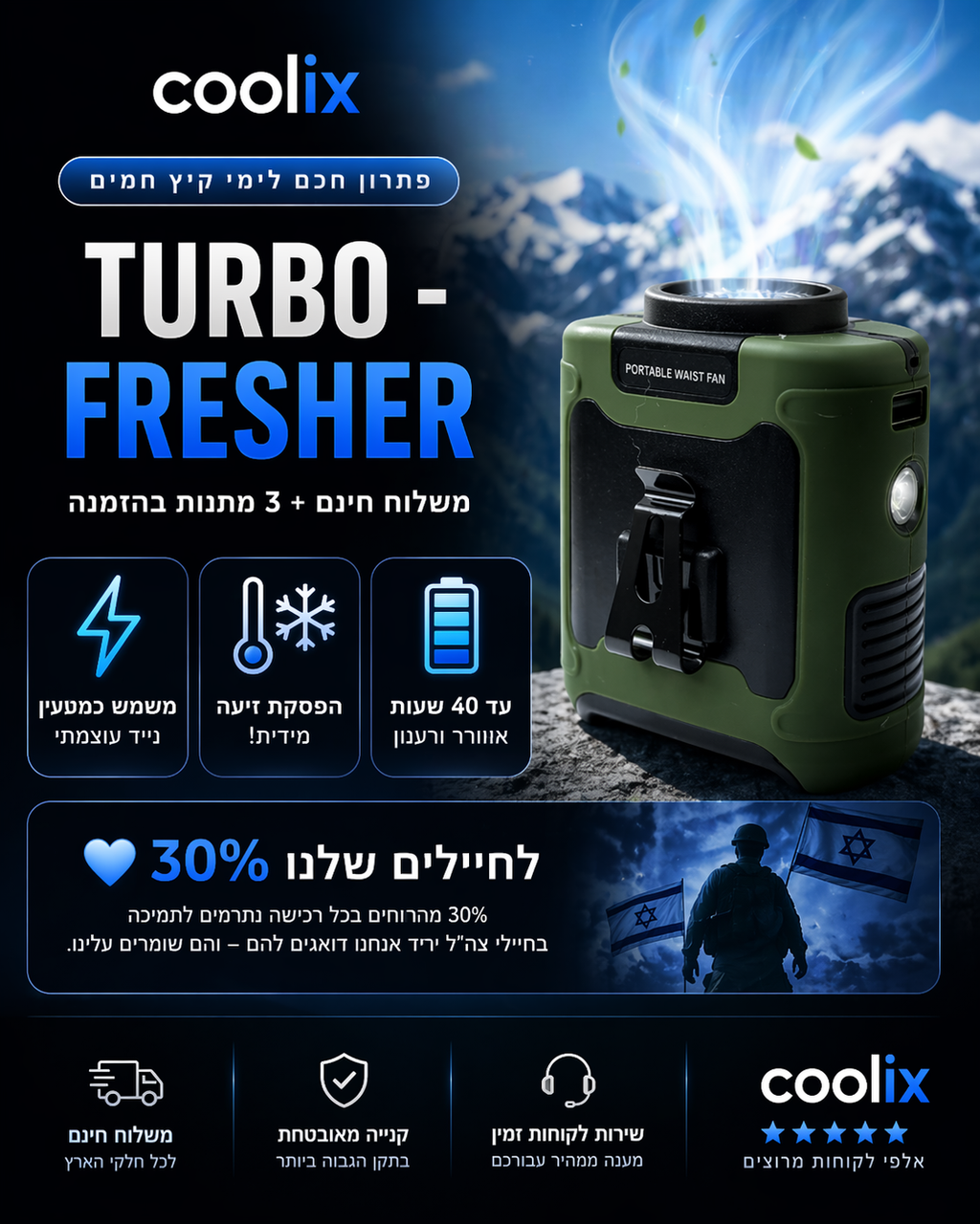 מאוורר Turbo - Coolix™